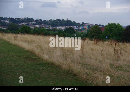 Vista verso la periferia di Bristol da Ashton Court Mansion. Regno Unito. Foto Stock