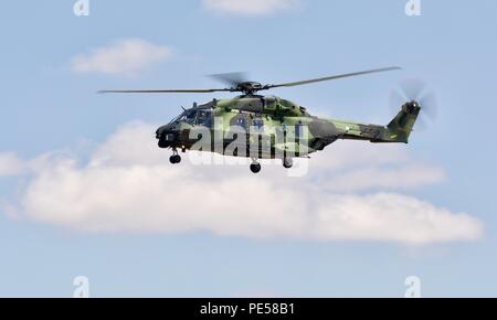 Esercito finlandese - NHIndustries NH90 TTH elicottero militare da Utti Reggimento Jaeger visualizzazione al 2018 Royal International Air Tattoo Foto Stock