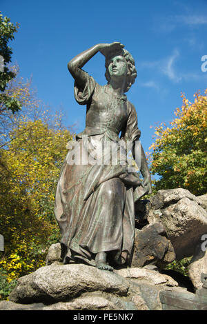 La fontana di Matilda una scultura in bronzo di Giuseppe Durham 1878 Regents Park London Inghilterra England Foto Stock