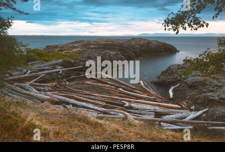 Le splendide vedute di Bowen Island BC Canada nel Pacifico nord-ovest paesaggi. Foto Stock