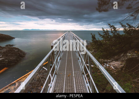 Le splendide vedute di Bowen Island BC Canada nel Pacifico nord-ovest paesaggi. Foto Stock