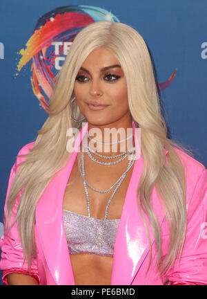 Inglewood, CALIFORNIA, Stati Uniti. 12 agosto 2018. 12 agosto 2018 - Inglewood, California - Bebe Rexha. I FOX's Teen Choice Awards 2018 si sono tenuti al Forum di Inglewood. Foto: Faye Sadou/Admedia Foto Stock