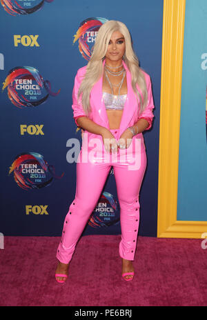 Inglewood, CALIFORNIA, Stati Uniti. 12 agosto 2018. 12 agosto 2018 - Inglewood, California - Bebe Rexha. I FOX's Teen Choice Awards 2018 si sono tenuti al Forum di Inglewood. Credito fotografico: Faye Sadou/AdMedia Foto Stock