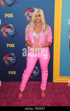 Inglewood, ca. 12 Ago, 2018. Bebe Rexha, a FOX Teen Choice Awards 2018 presso il Forum di Inglewood. La California il 12 agosto 2018. Credito: Faye Sadou/media/punzone Alamy Live News Foto Stock