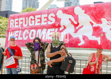 Agosto 11, 2018 - Toronto, Canada: 'STOP L' odio anti razzismo rally. Foto Stock