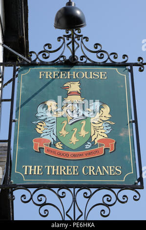 Le tre gru, Turvey, Bedfordshire Foto Stock