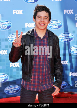 David Archuleta presso American Idol 2011 - Finale presso il Nokia Theatre di Los Angeles. Evento nella vita di Hollywood - California, tappeto rosso Evento, STATI UNITI D'AMERICA, industria cinematografica, celebrità, fotografia, arte cultura e intrattenimento, Topix celebrità moda, migliori della vita di Hollywood, evento nella vita di Hollywood - California, moquette rossa e dietro le quinte, movie celebrità, personaggi televisivi, musica celebrità, , Bestof, arte cultura e intrattenimento, verticale, una persona, fotografia, tre quarti, 2011 Indagine tsuni@Gamma-USA.com , Tsuni Credito / STATI UNITI D'AMERICA, Foto Stock