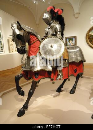 Armor per uomo e cavallo, Italia probabilmente (Milano), c. 1565 - Nelson-Atkins Museum of Art - Foto Stock