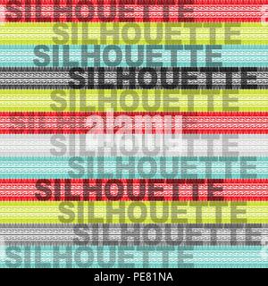 Pneumatico orizzontale via sagome differenti colori con un testo di esempio Illustrazione Vettoriale