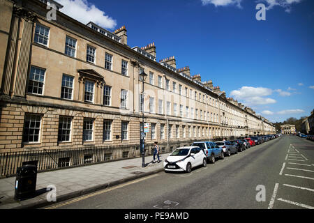 Case cittadine Georgiane sulla Great Pulteney Street Bath England Regno Unito Foto Stock