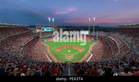 Chicago White Sox vs Cincinnati Reds al Great American Ball Park di Cincinnati, Ohio Foto Stock