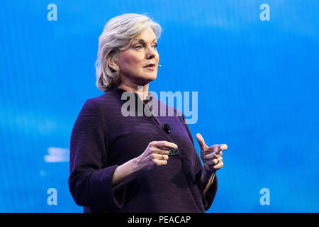 Jennifer Granholm, ex governatore del Michigan, parlando a AIPAC (American Israel Public Affairs Committee) Conferenza politica a Walter E. Wa Foto Stock