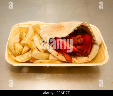 Tradizionale CHIP SHOP Foto Stock