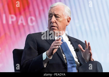 Steny Hoyer, Rappresentante (D) per il Maryland del quinto quartiere congressuale, parlando a AIPAC (American Israel Public Affairs Committee) Politica Con Foto Stock