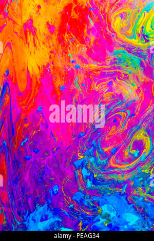 Marmorizzazione tradizionale artwork pattern come colorato sfondo astratto Foto Stock
