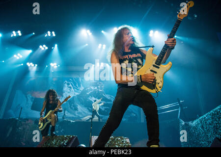 Janick Gers Iron Maiden SSE Arena Belfast Foto Stock