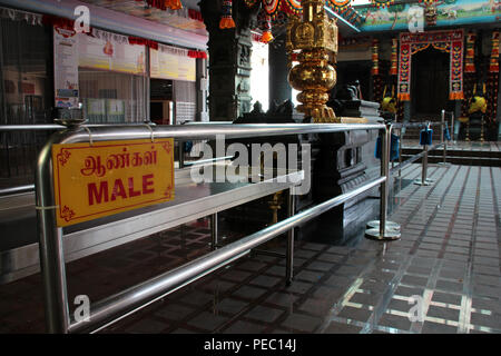 Il Tempio Sri Senpaga Vinayagar in Singapore. Foto Stock