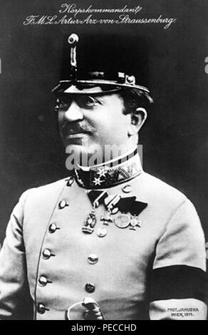 Artur Arz von Straussenburg Fieldmarshallieutenant. Foto Stock