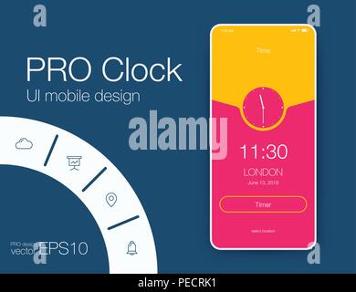 Illustrazione Vettoriale di schermi e web concept Illustrazione Vettoriale