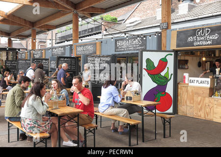 Casa mercato, Altrincham Town Center, Trafford, Greater Manchester, Inghilterra Foto Stock