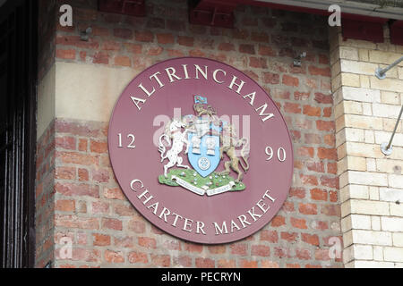 Casa mercato, Altrincham Town Center, Trafford, Greater Manchester, Inghilterra Foto Stock