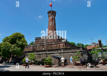 Flaggenturm Cot Co, Museo fuer Militaergeschichte, Dien Bien Phu, Hanoi, Vietnam Foto Stock
