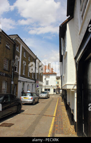 I bracci di Salisbury, Bell Lane, Hertford Town, Hertfordshire, Regno Unito (presentati come una posizione nel 2018 BBC dramma "molto inglese scandalo") Foto Stock