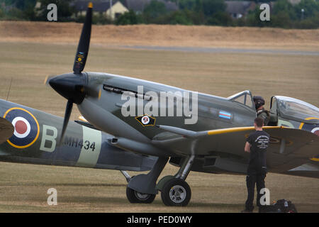 Il Supermarine Spitfire è un britannico a singola sede degli aerei da caccia utilizzati dalla Royal Air Force e altri paesi alleati prima, durante e dopo la wor Foto Stock