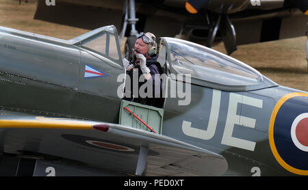 Il Supermarine Spitfire è un britannico a singola sede degli aerei da caccia utilizzati dalla Royal Air Force e altri paesi alleati prima, durante e dopo la wor Foto Stock