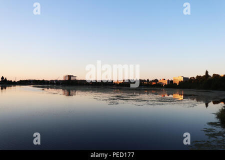 Capitol Lake in Olympia, Washington Foto Stock