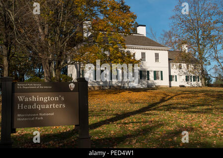 Ford Mansion George Washingtons sede Morristown NJ Foto Stock