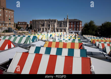 Mercato di Norwich Foto Stock