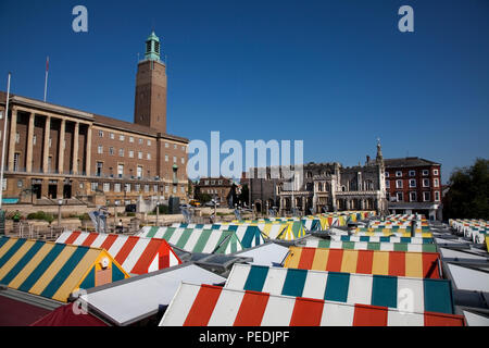 Mercato di Norwich Foto Stock