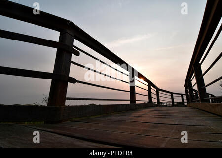 Otto Leege percorso didattico, Juist, nel Parco Nazionale del Mare di Wadden, Bassa Sassonia, Est isola frisone, Germania Foto Stock