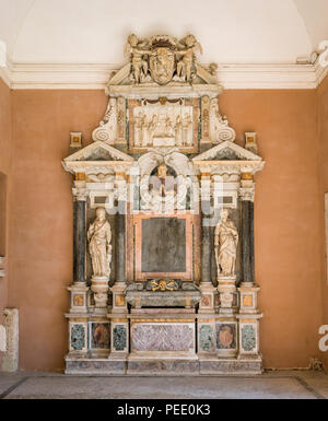 Il monumento funebre del cardinale Paolo Emilio Sfondrati, Basilica di Santa Cecilia in Trastevere, Roma, Italia. Foto Stock