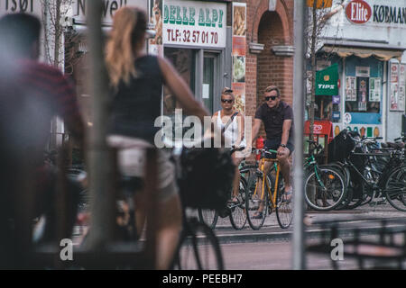 Al di fuori del Haabet Bodega Bar, Amagerbrogade 10, 2300 København, Danimarca Foto Stock