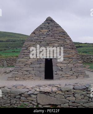 La Iglesia-S VI/IX PALEOCRISTIANO-PIEDRA PECCATO ARGAMASA-PUERTO DE SMERWICK. Posizione: ORATORIO GALLARUS, Dingle. Foto Stock