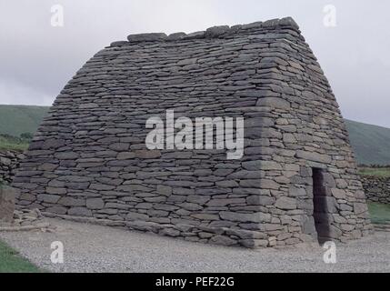 La Iglesia-S VI/IX PALEOCRISTIANO-PIEDRA PECCATO ARGAMASA-PUERTO DE SMERWICK. Posizione: ORATORIO GALLARUS, Dingle. Foto Stock