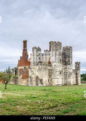 I resti della medievale Abbazia a Titchfield circondato dalla campagna dell'Hampshire, inglese, sito Patrimonio dell'umanità a Titchfield, Hampshire, Inghilterra, Regno Unito Foto Stock