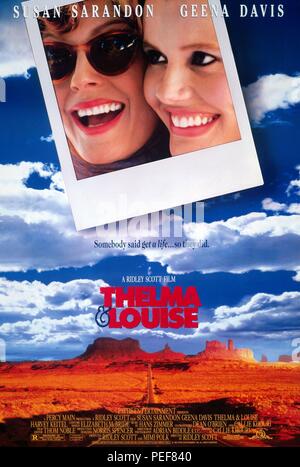 Pellicola originale titolo: THELMA & LOUISE. Titolo inglese: THELMA & LOUISE. Regista: RIDLEY SCOTT. Anno: 1991. Credito: M.G.M/PATHE / Album Foto Stock