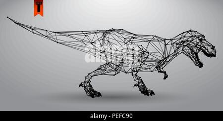 T-Rex a partire da triangoli Illustrazione Vettoriale