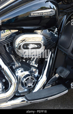 Dettaglio della Harley Davidson Motor bike Foto Stock