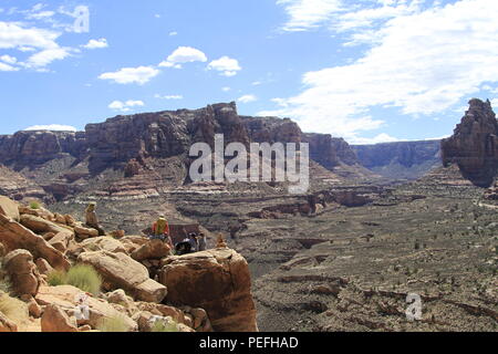 Dark Canyon deserto, porta le orecchie del monumento nazionale, Utah Foto Stock