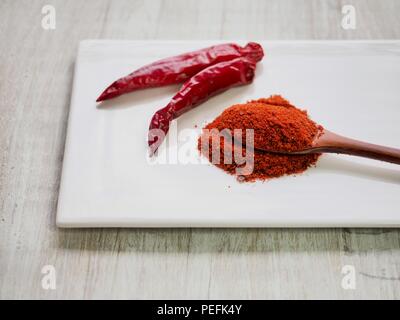 Il coreano polvere di peperoncino rosso Foto Stock