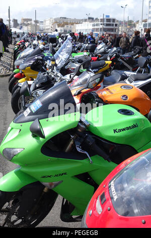 Annuale giornata può correre in bici, 1 maggio 2017, Hastings, East Sussex Regno Unito Foto Stock