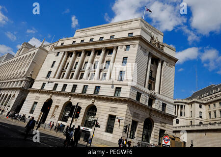 Nat West Bank Mansion House Street, Londra, Inghilterra Foto Stock