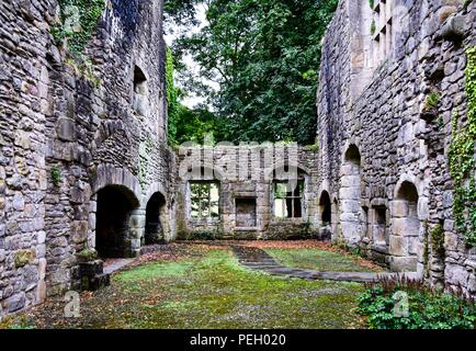 Abbazia di Whalley Foto Stock