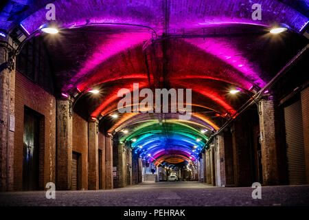 Le Arcate scure, Leeds, West Yorkshire, Regno Unito Foto Stock