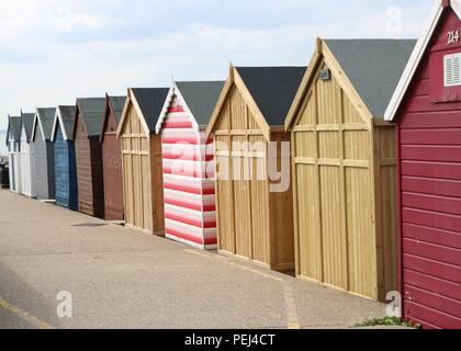 Spiaggia di capanne , Herne Bay , Kent Foto Stock