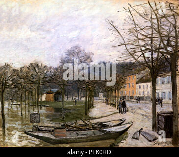 Alluvione a Port-Marly, Sisley, Alfred Foto Stock